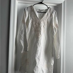 Julia Amory White brigitte Dress